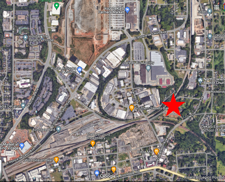 Townhomes en route near DeKalb Farmers Market, downtown Avondale